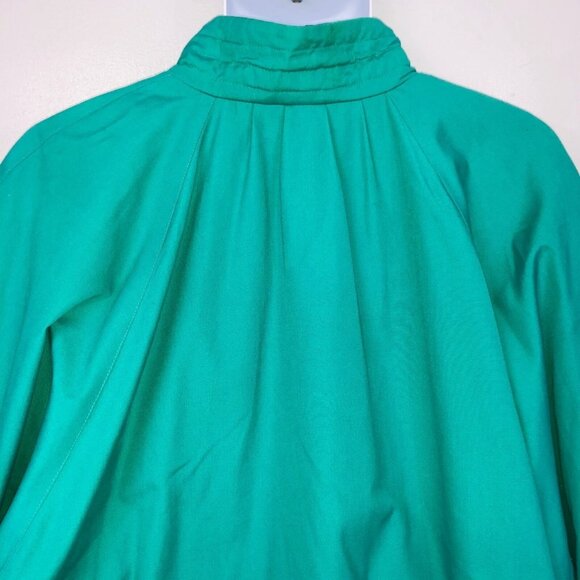 Vintage 80s Mulberry Street Womens Plus Size 22 Jacket Green Windbreaker - Picture 5 of 6